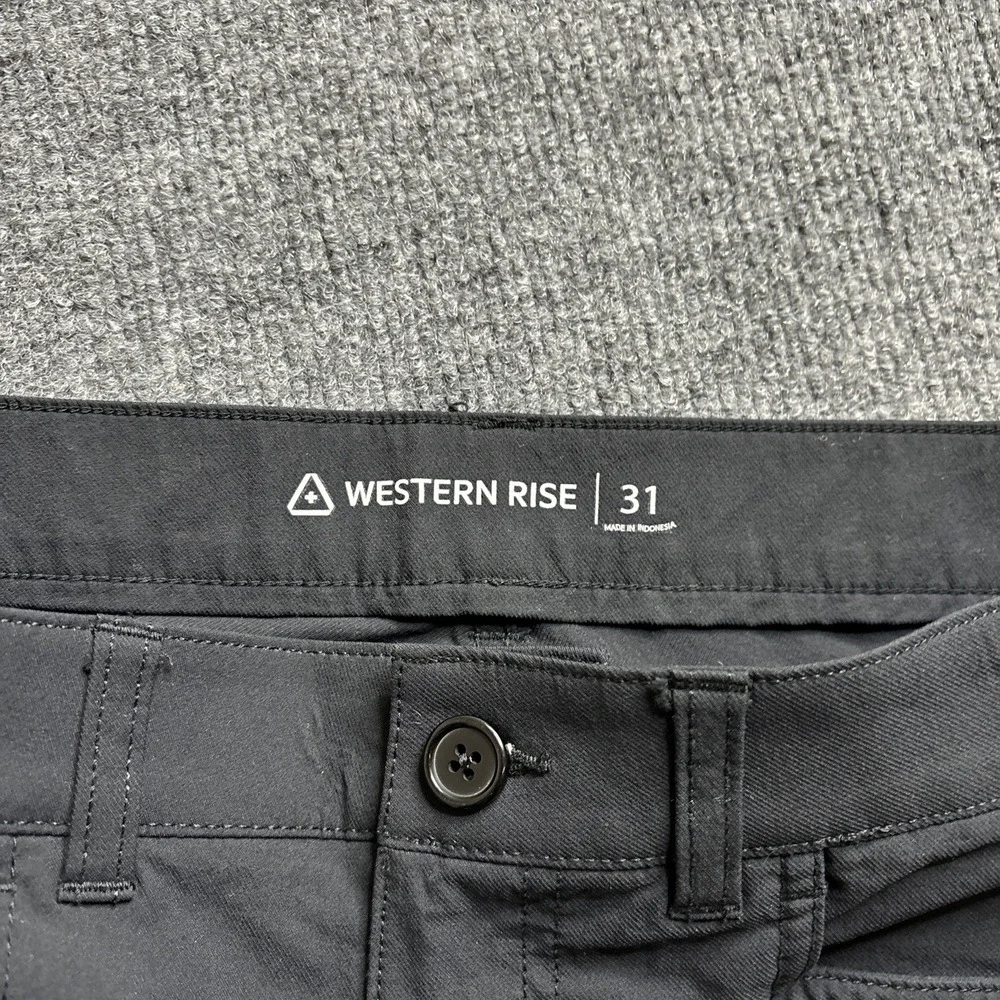 Western Rise Evolution Chino‎ Pants Men's 31x31 Black Performance Stretch Nylon